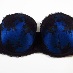 Torrid Lace Cobalt Blue Strapless Bra 40F